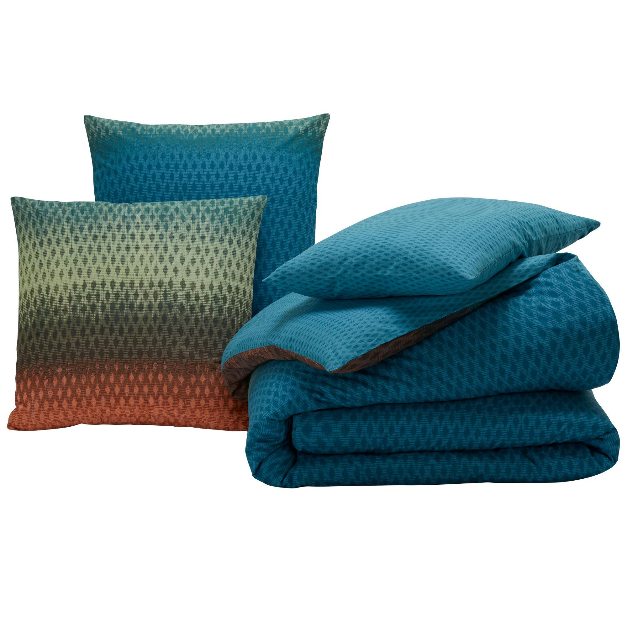 RYTHME - Housse de couette 140x200 multicolore en coton