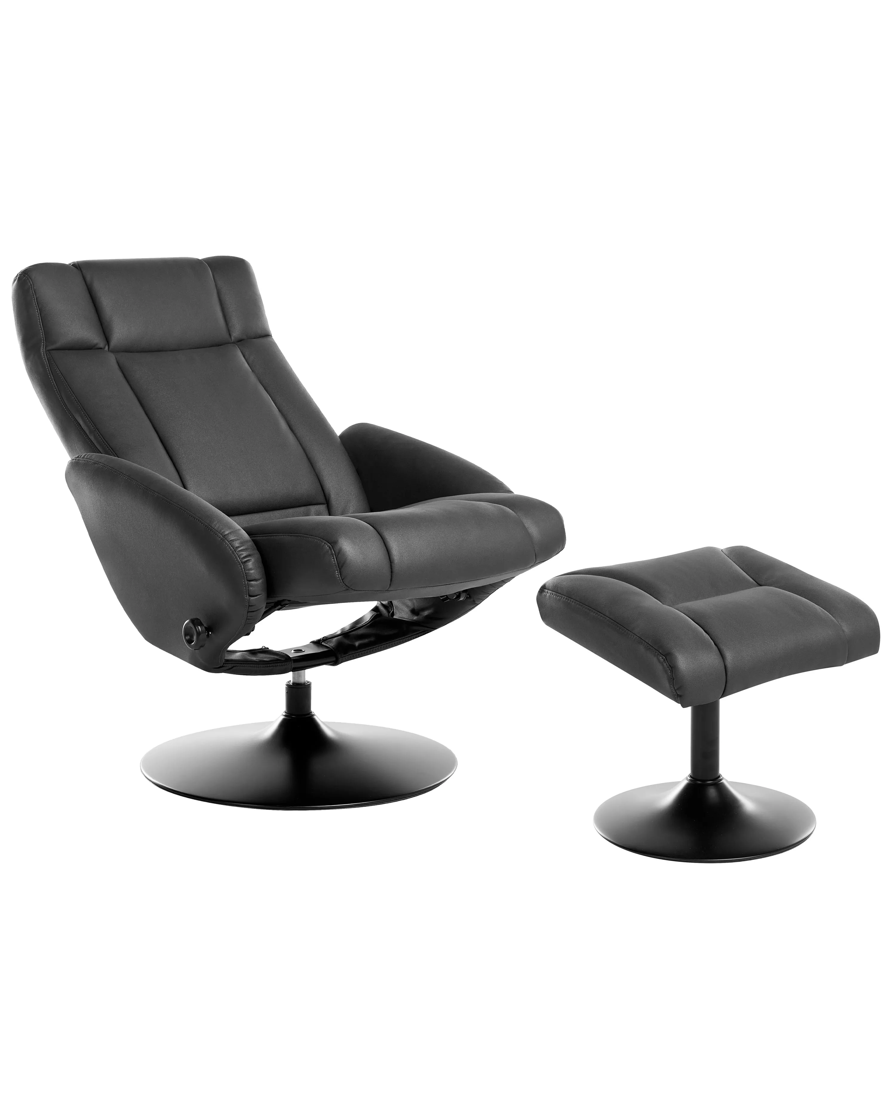 Recliner Chair APATE Fabric Black