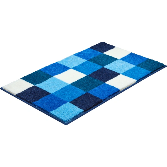 Badematte »Bona«, BxL: 80 x 140 cm, blau, aus 100% Polyacryl