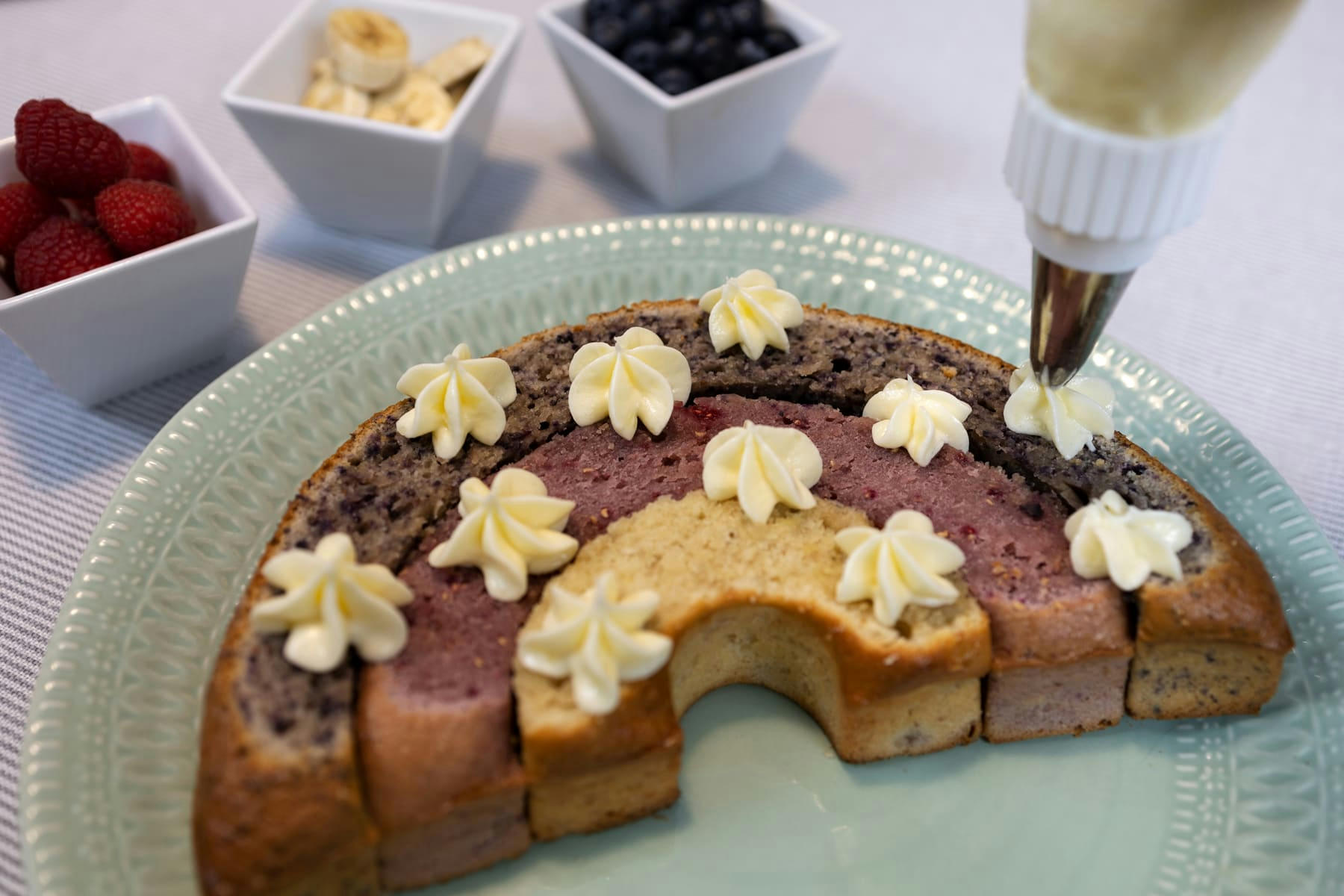 - Moule à gâteau arc-en-ciel  Vert
