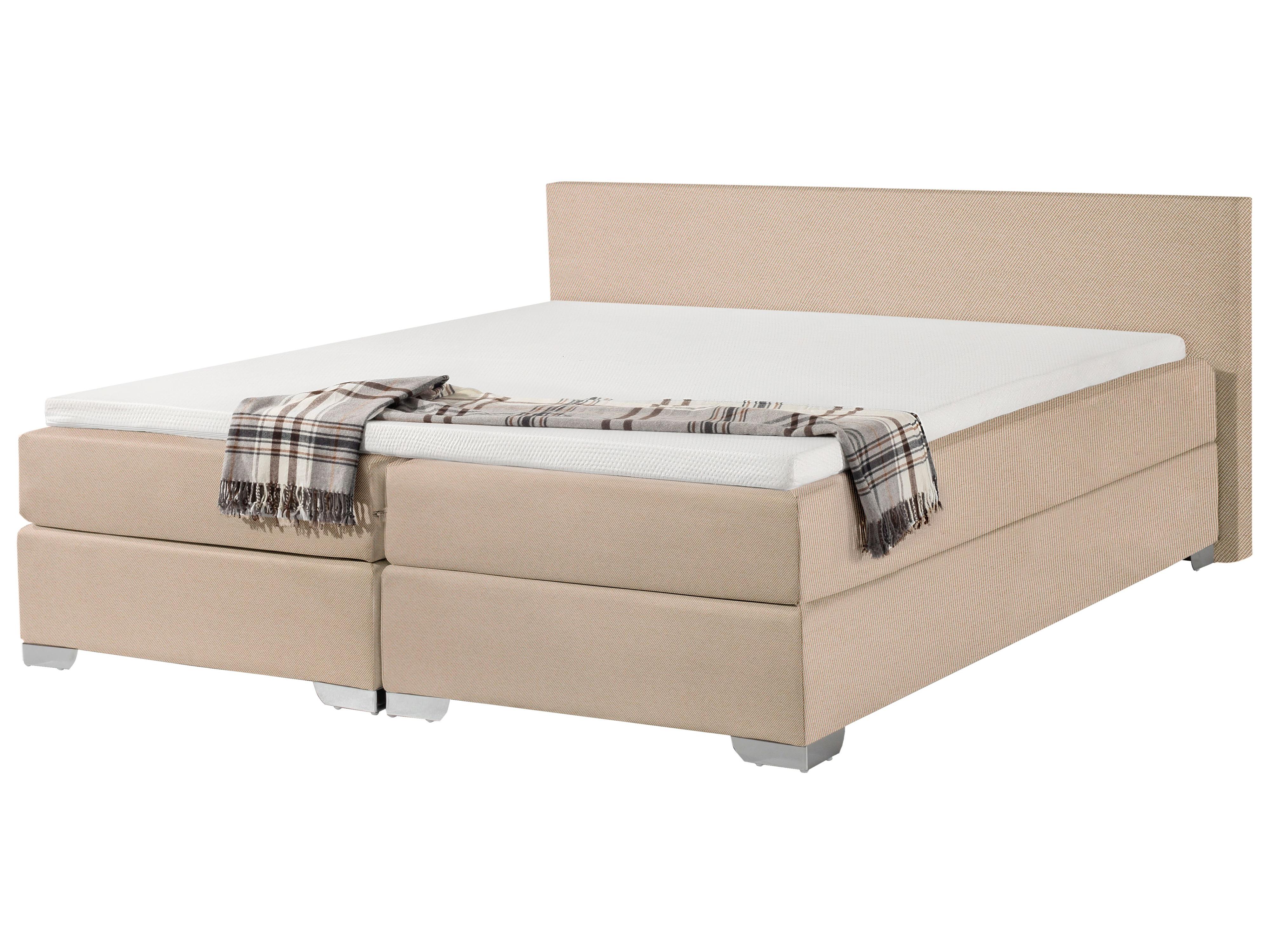 Divan Bed Fabric PRESIDENT 160 x 200 cm (EU King Size) Beige