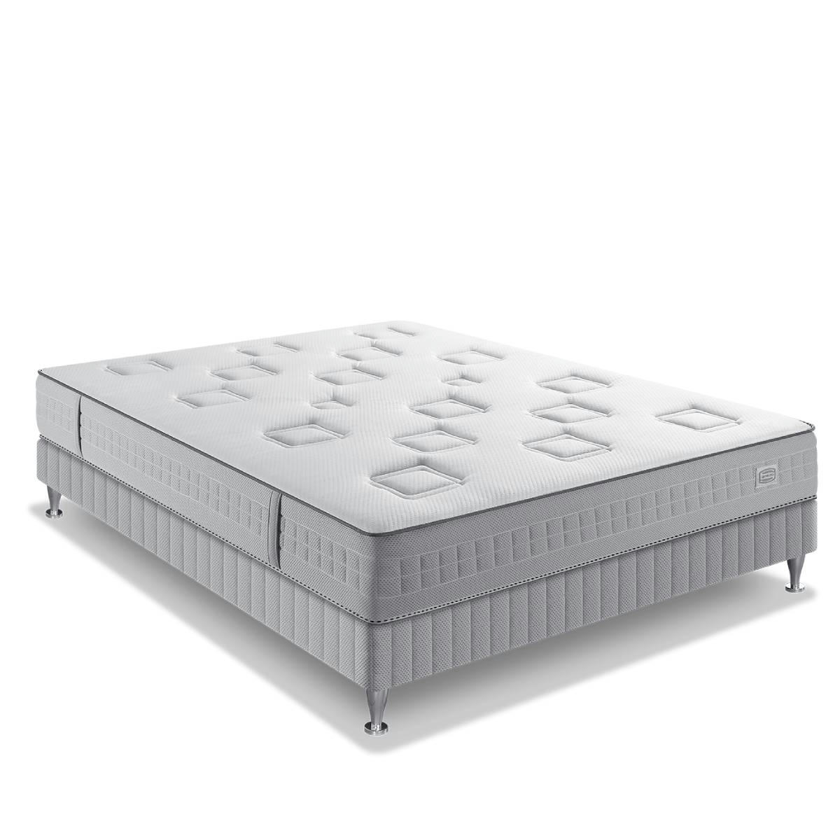 CHALLENGE - Ens CHALLENGE 140x200 matelas H24 ressort ensachés, ferme, sommier