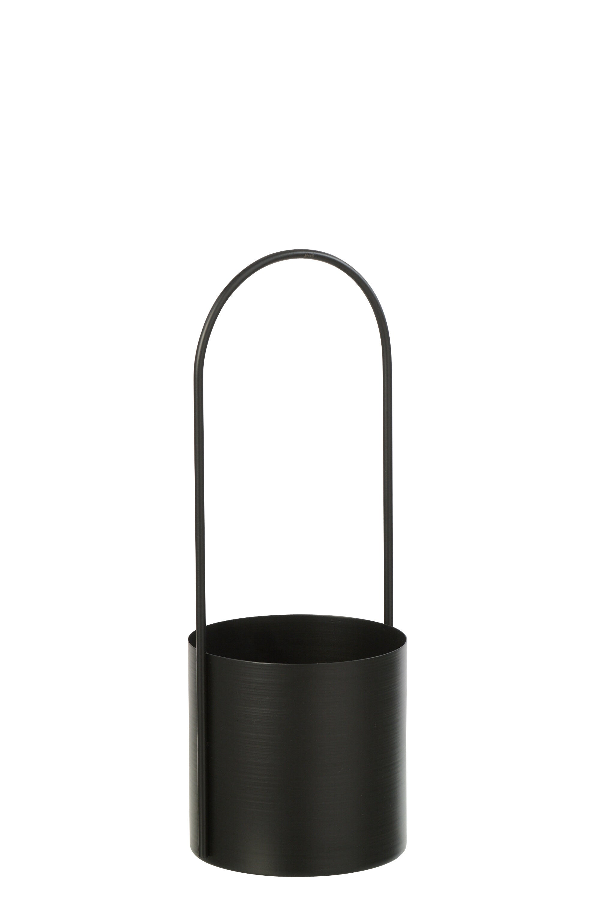 J-Line bloempot - ijzer - zwart - medium