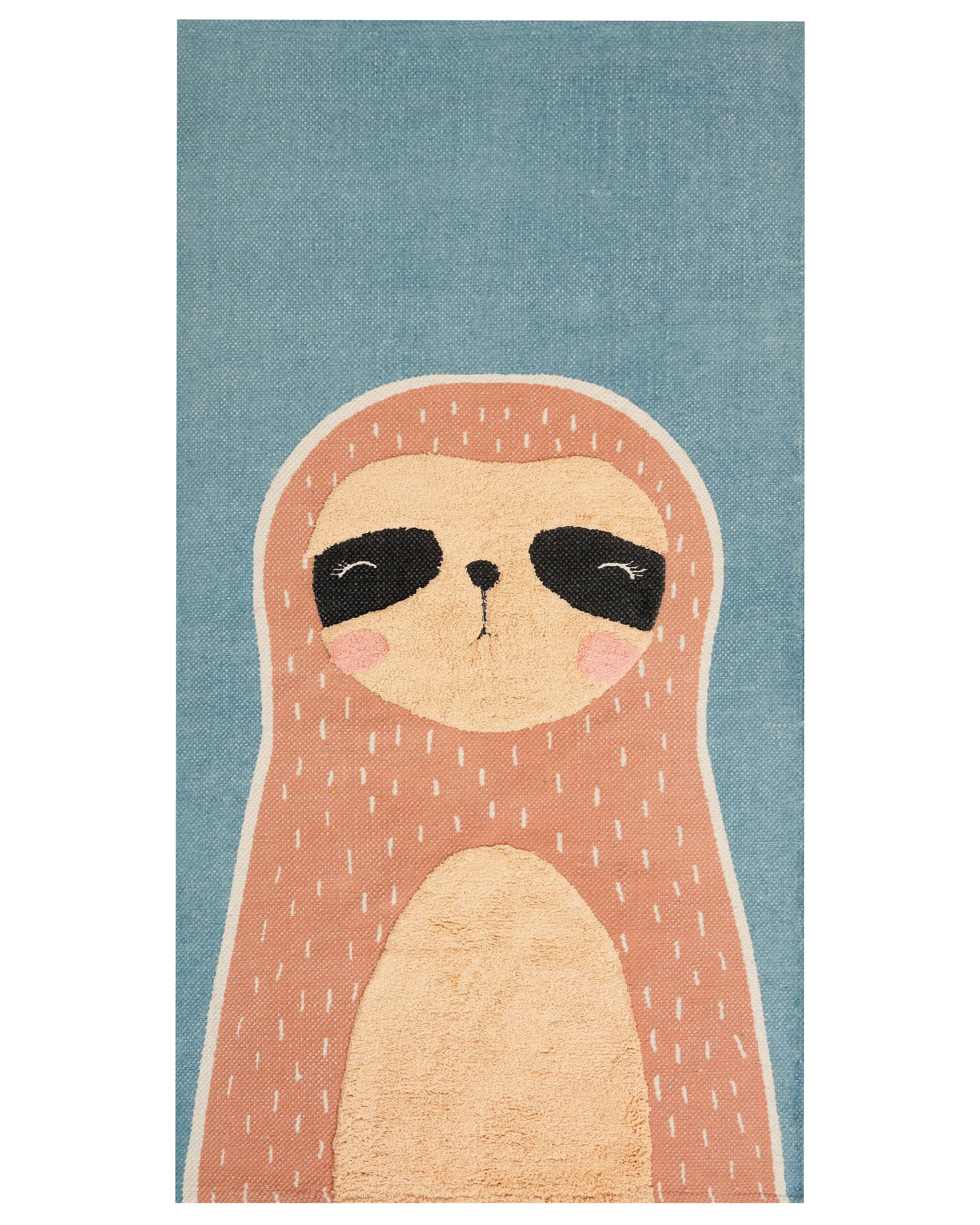Kids Rug ISAK Blue 80 x 150 cm Cotton