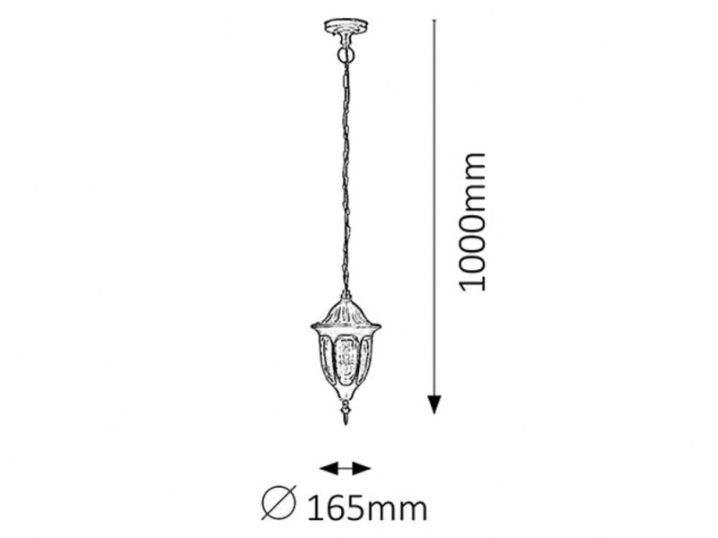 Lampa sufitowa zewnętrzna Milano czarna 1 x E27 x 60W IP43 Rabalux