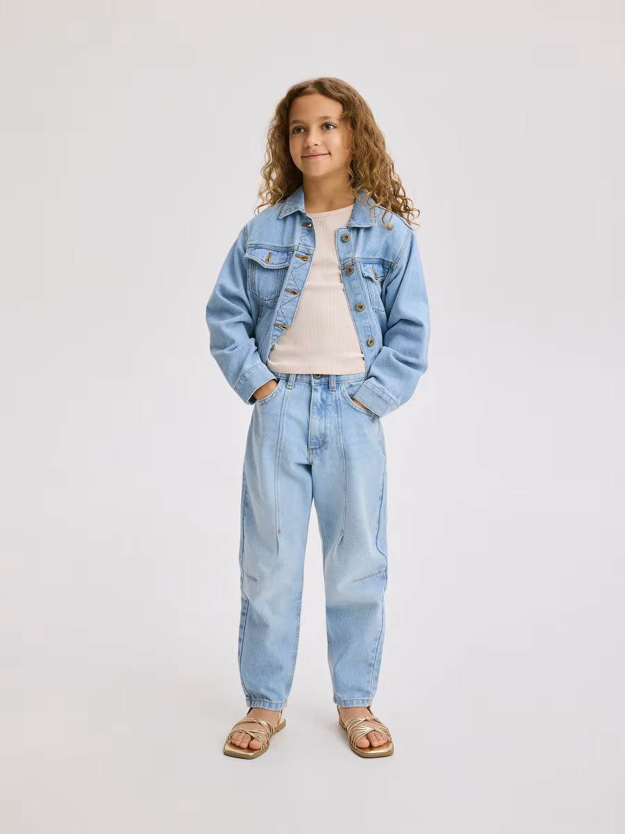 Classic Denim Balloon Trousers