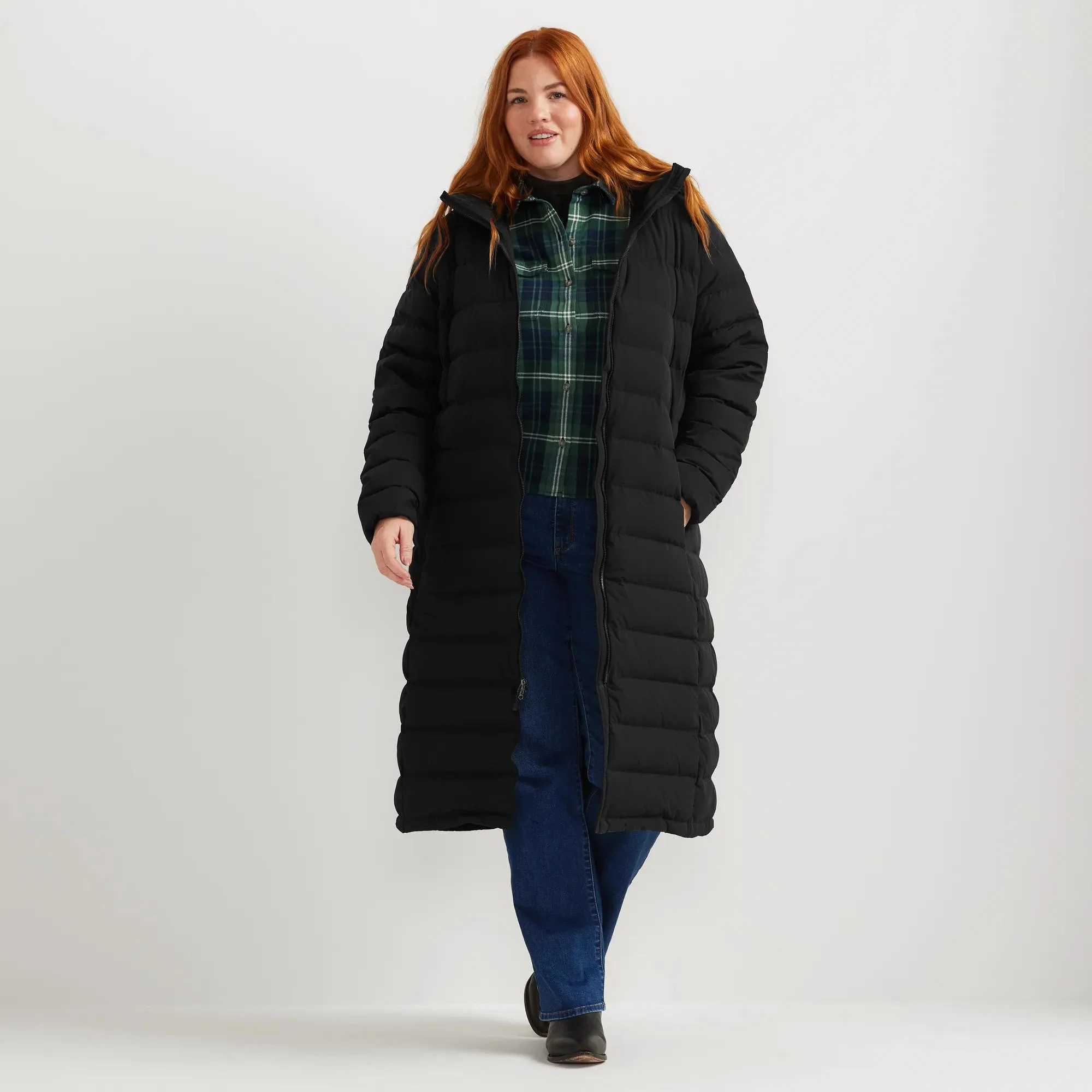Women's EB Stretch Down Hooded Duffle Coat