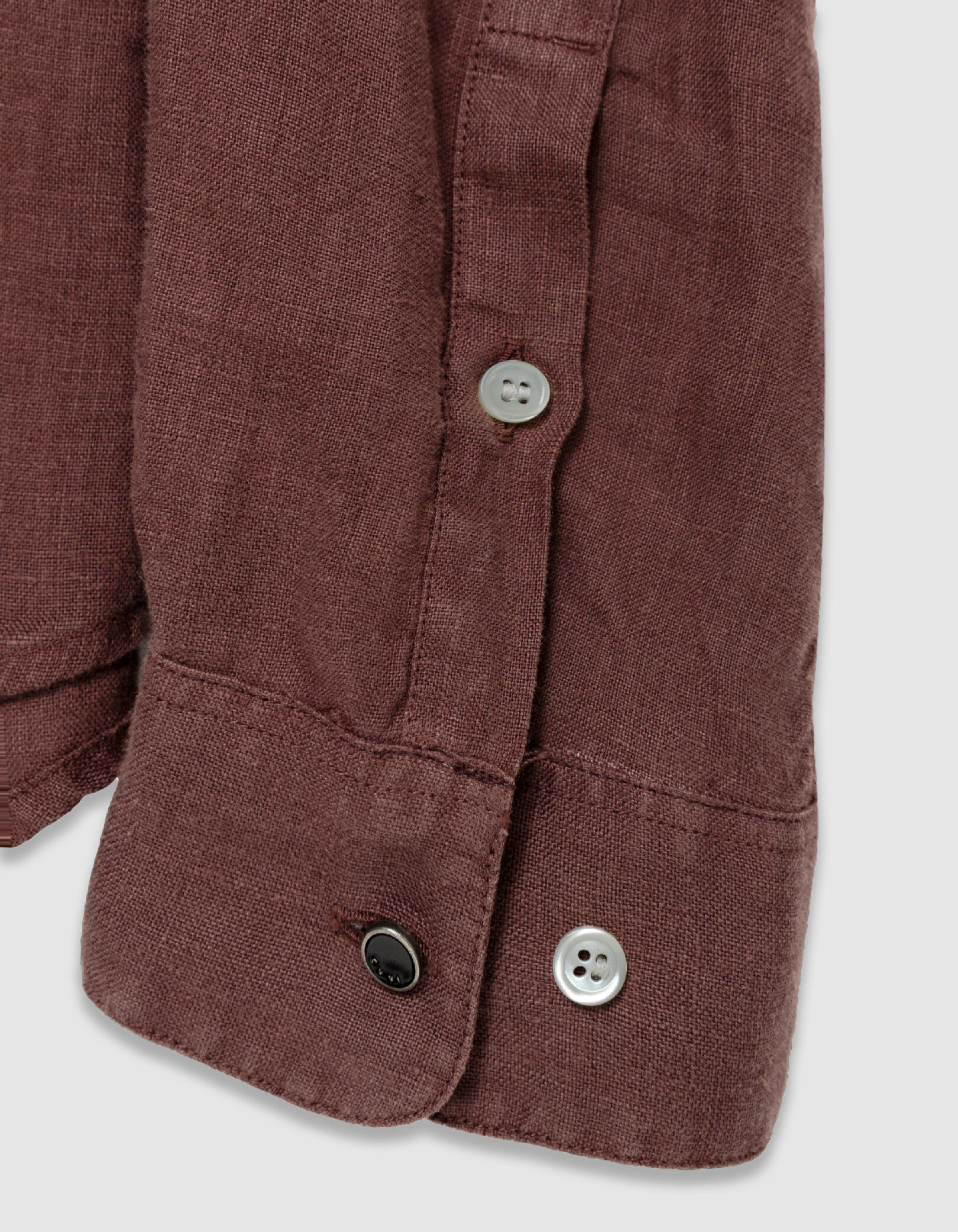 Chemise slim verte 100% lin Homme