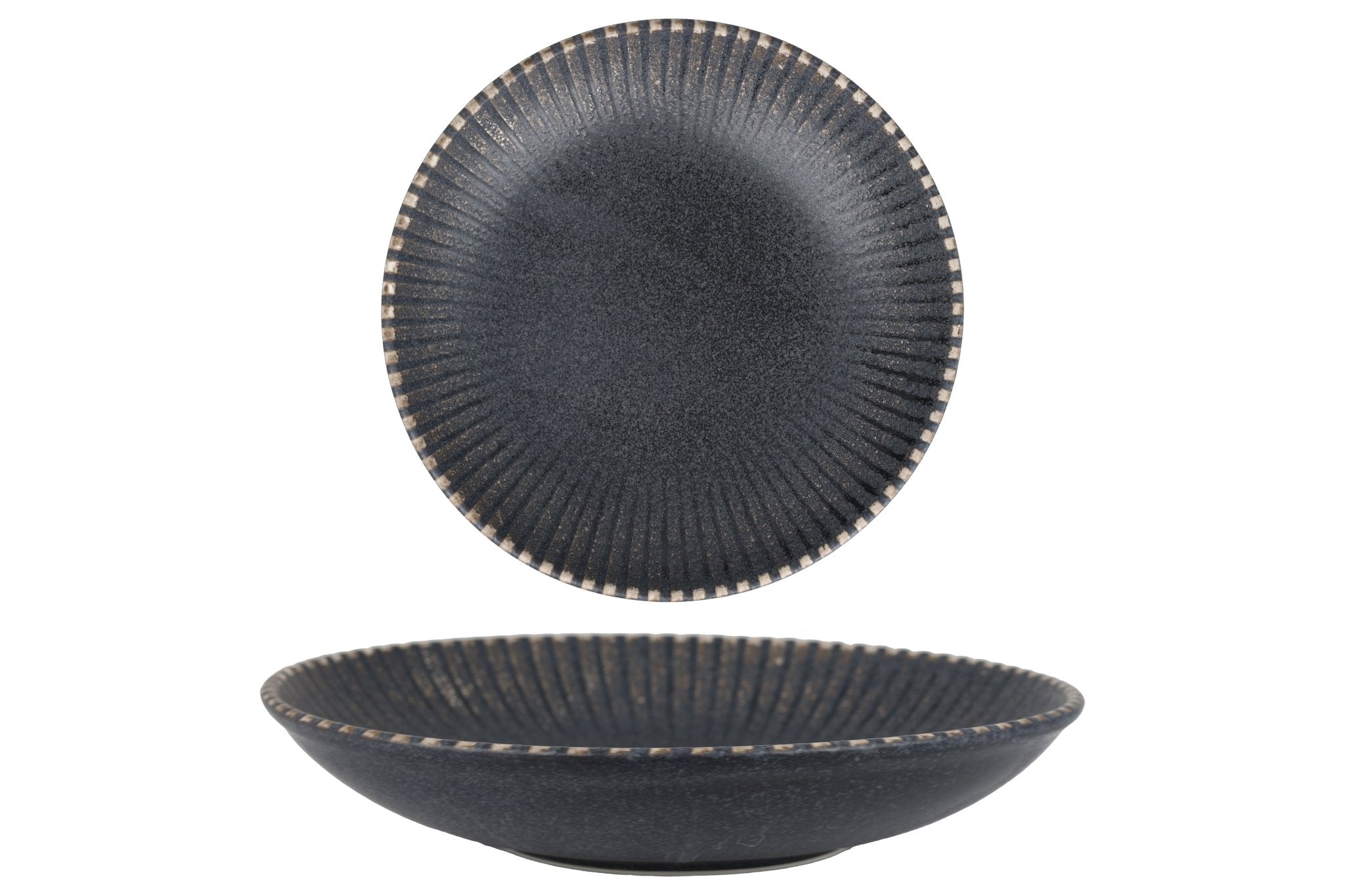 ID Fine Diep bord - Reckless - Porselein - 22 cm (700cc) - set van 6