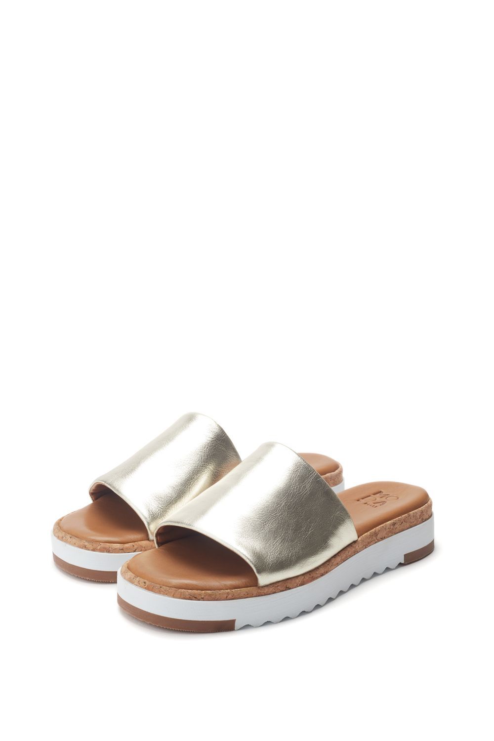 Moda In Pelle Kanzan' Metallic Leather Sandals