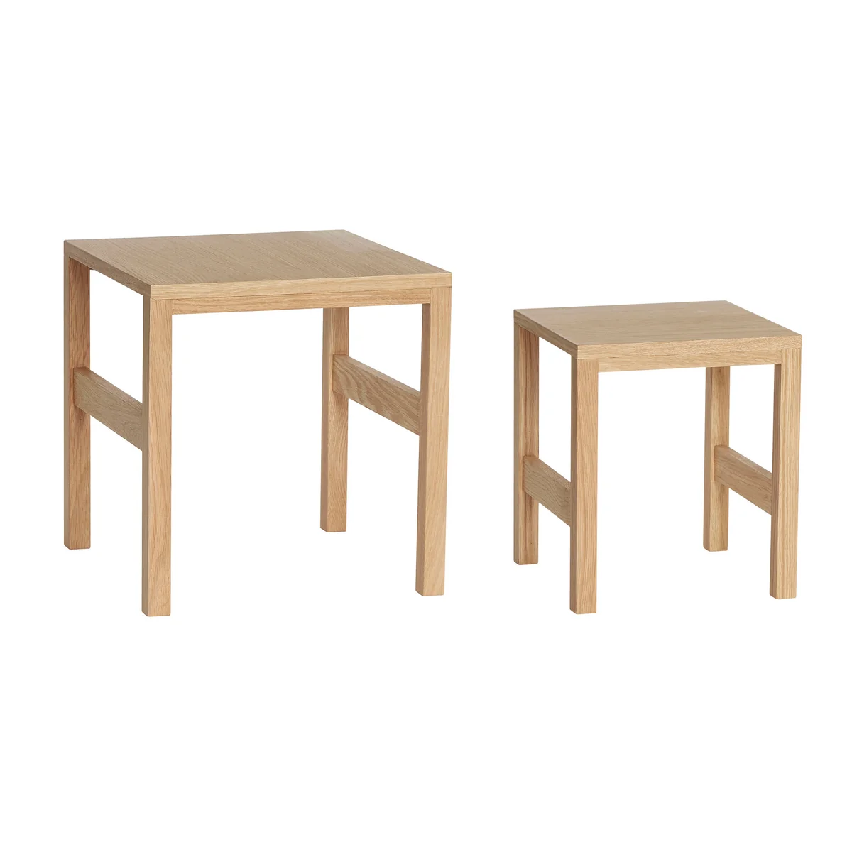 Hübsch Interior - Beistelltisch 2er-Set, Eiche