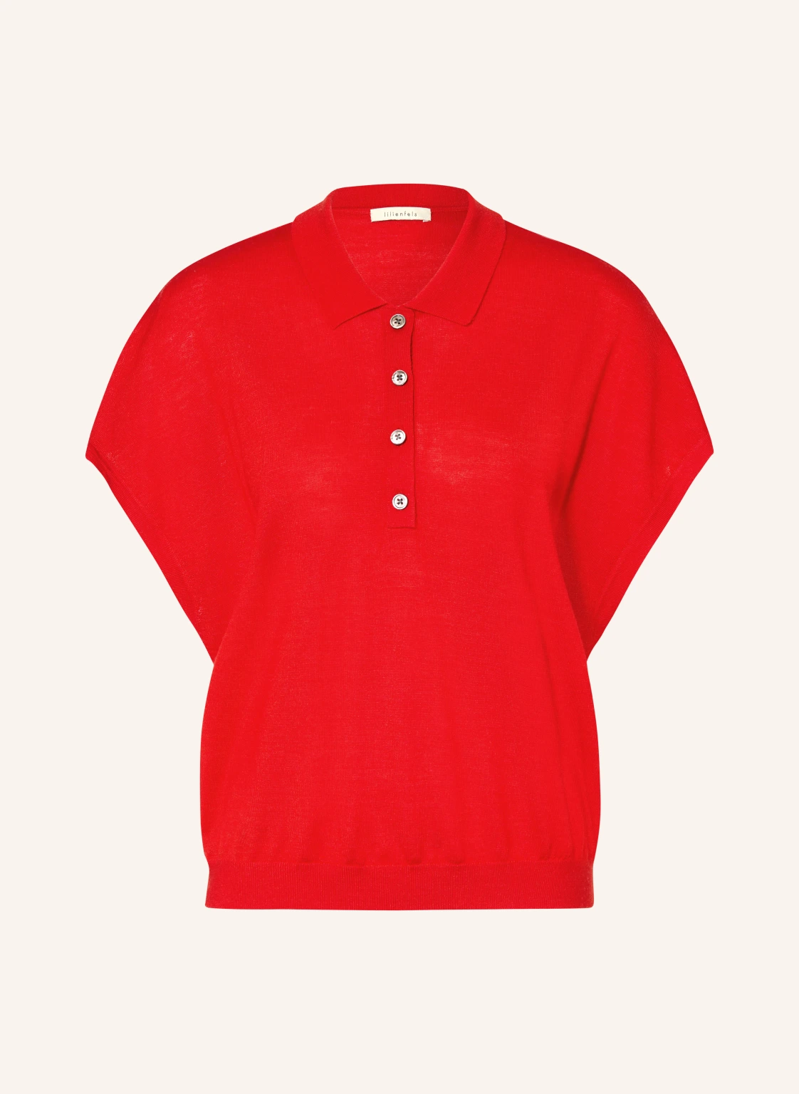 lilienfels Strick-Poloshirt mit Merinowolle
