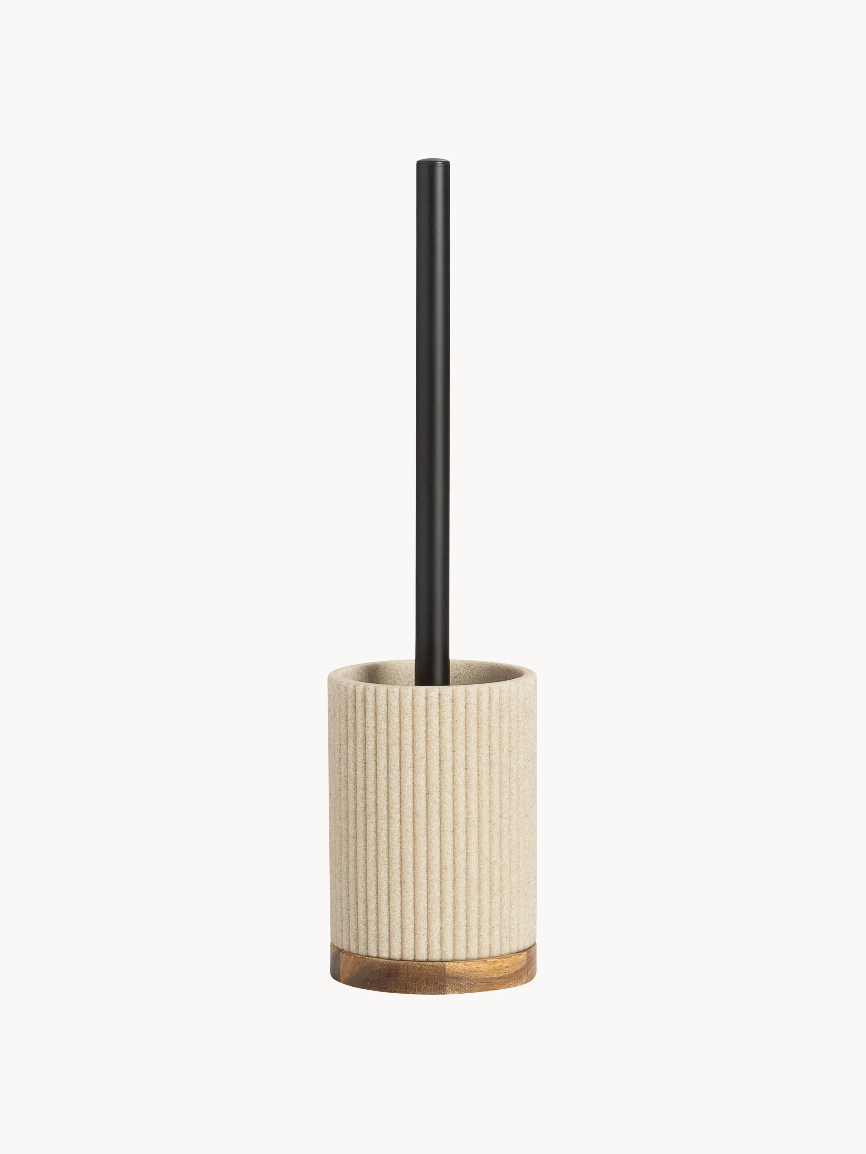 Toilettenbürste Laura mit Holz-Dekor