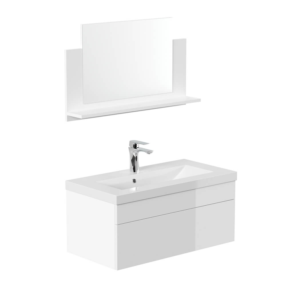 Home Deluxe Badkamermeubel WANGEROOGE GROOT Wit M