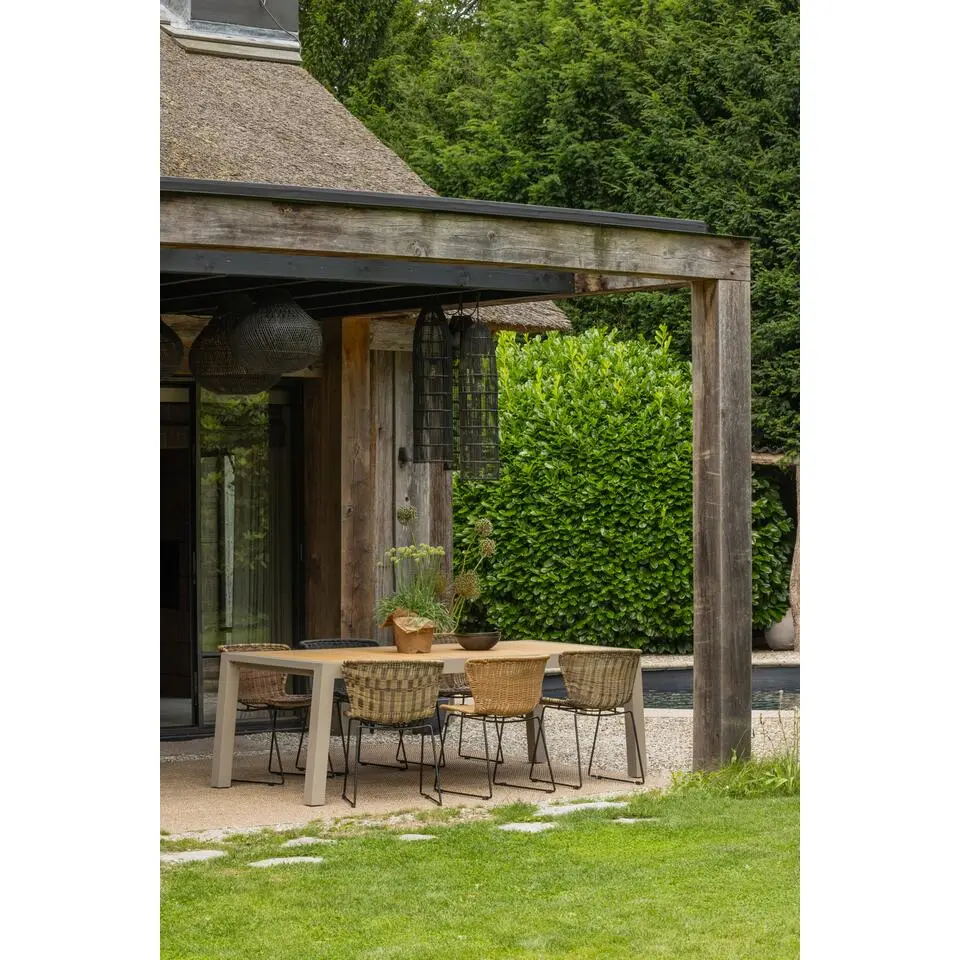 WOOOD Wings Tuinstoelen - Touw/Metaal - Naturel - Set van 2