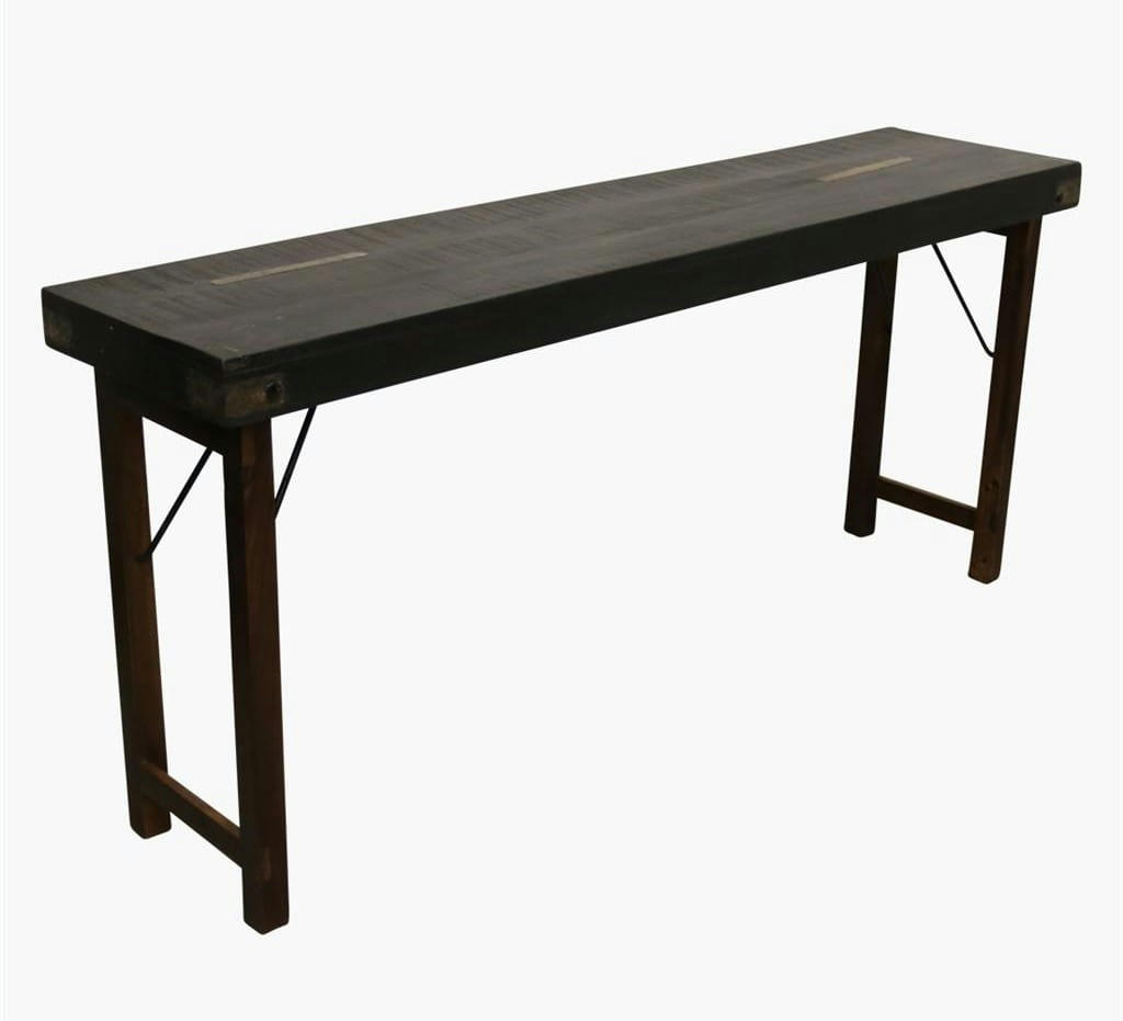 VINTAGE - Console ancienne en bois noir