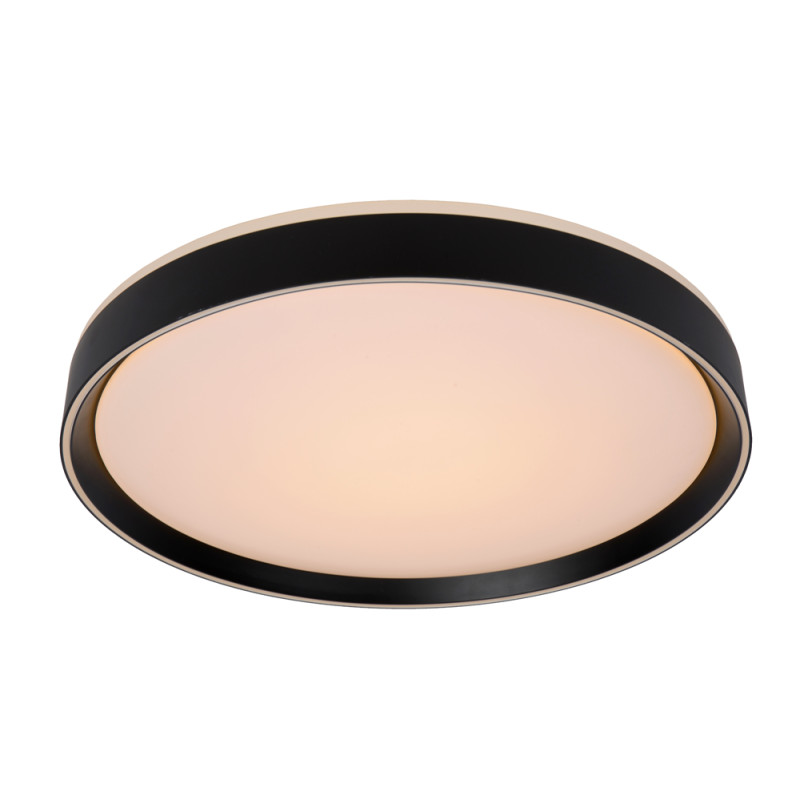 Plafonnier LED Nuria noir Ø 50 cm 2880 lm 36 W LUCIDE