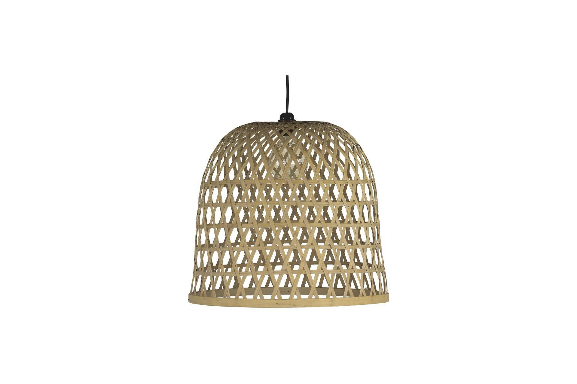 LAESO - Grande suspension en bambou beige