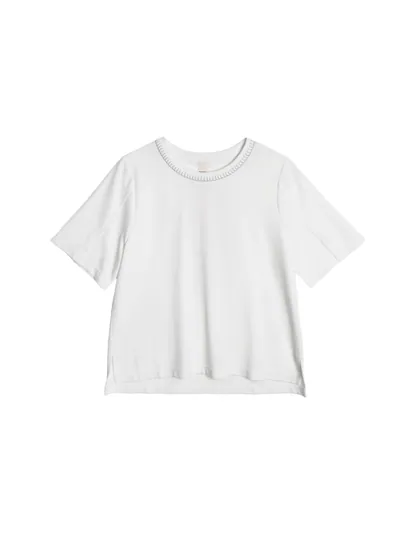 Embroidered Collar Detail Top - 26SRT027A