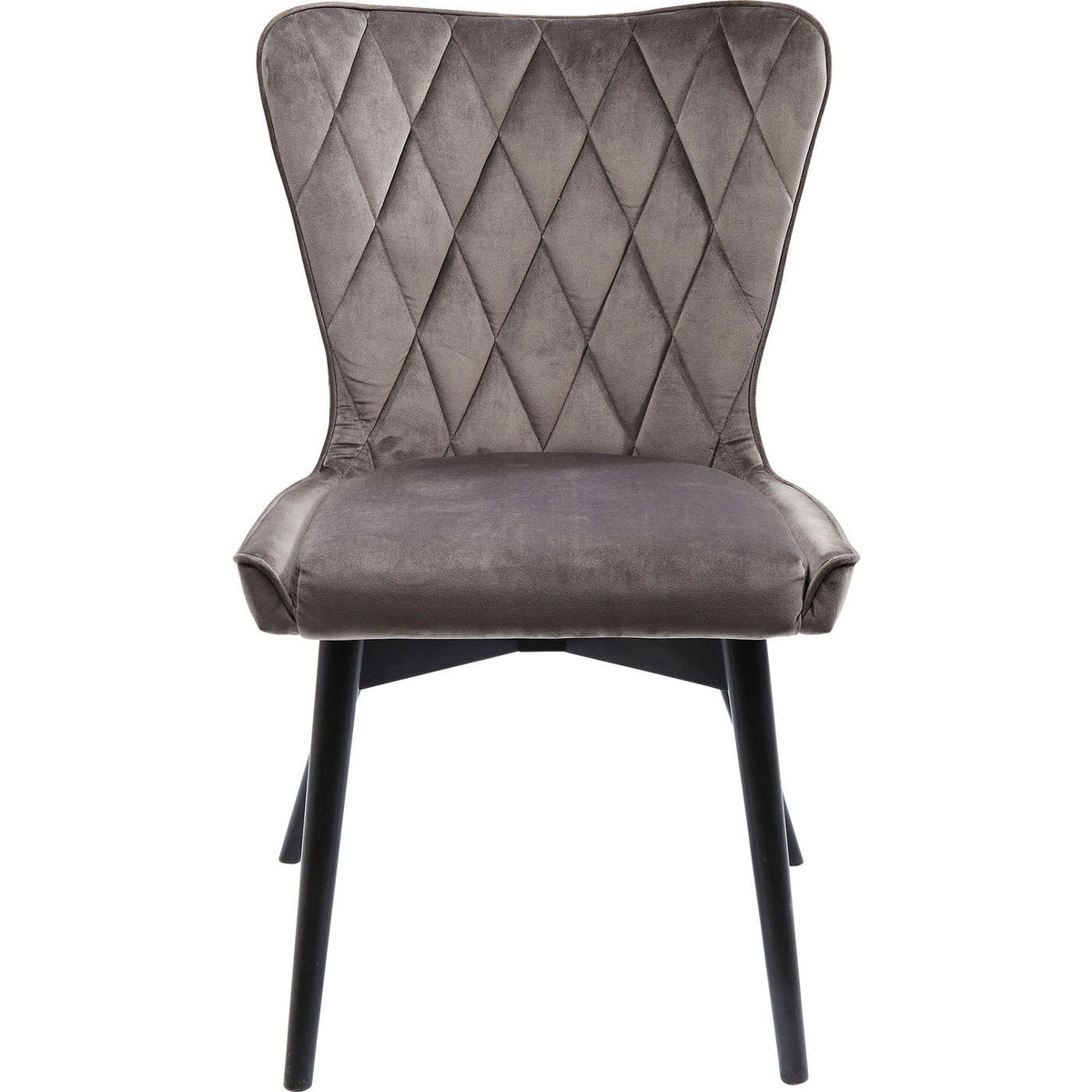 Kare Design Stoel Marshall grijs fluweel