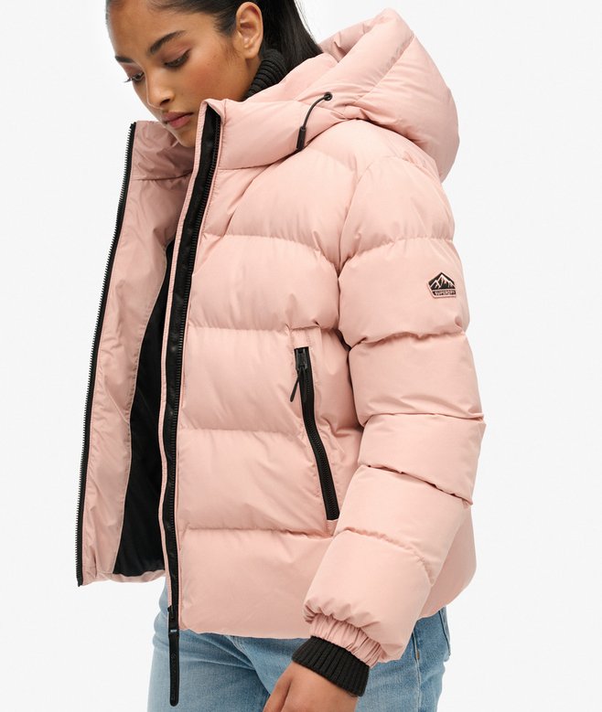 Hooded Sports Puffer Jacket