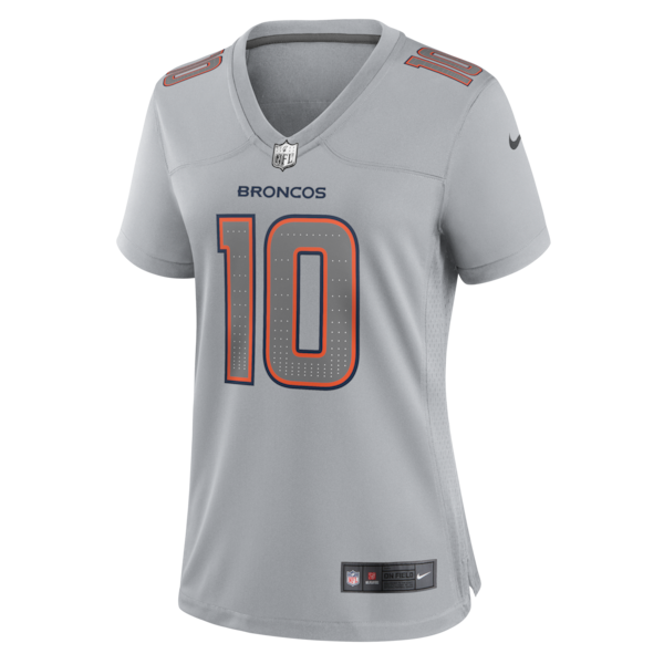 Bo Nix Denver Broncos Nike Women's Fashion Atmosphere Fashion Game Jersey - Gray