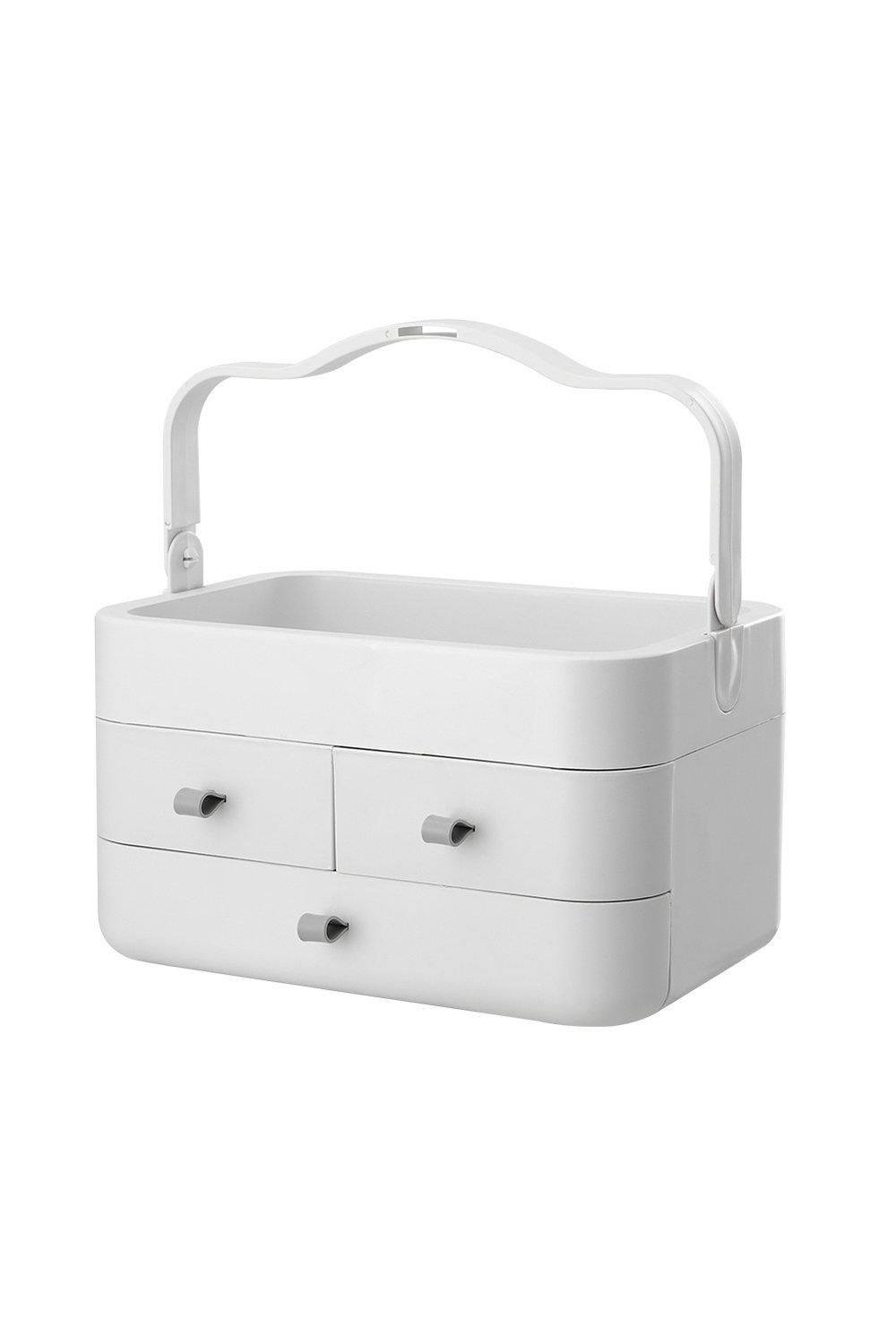 H&O Direct Large Makeup Organizer with Mirror and Drawers