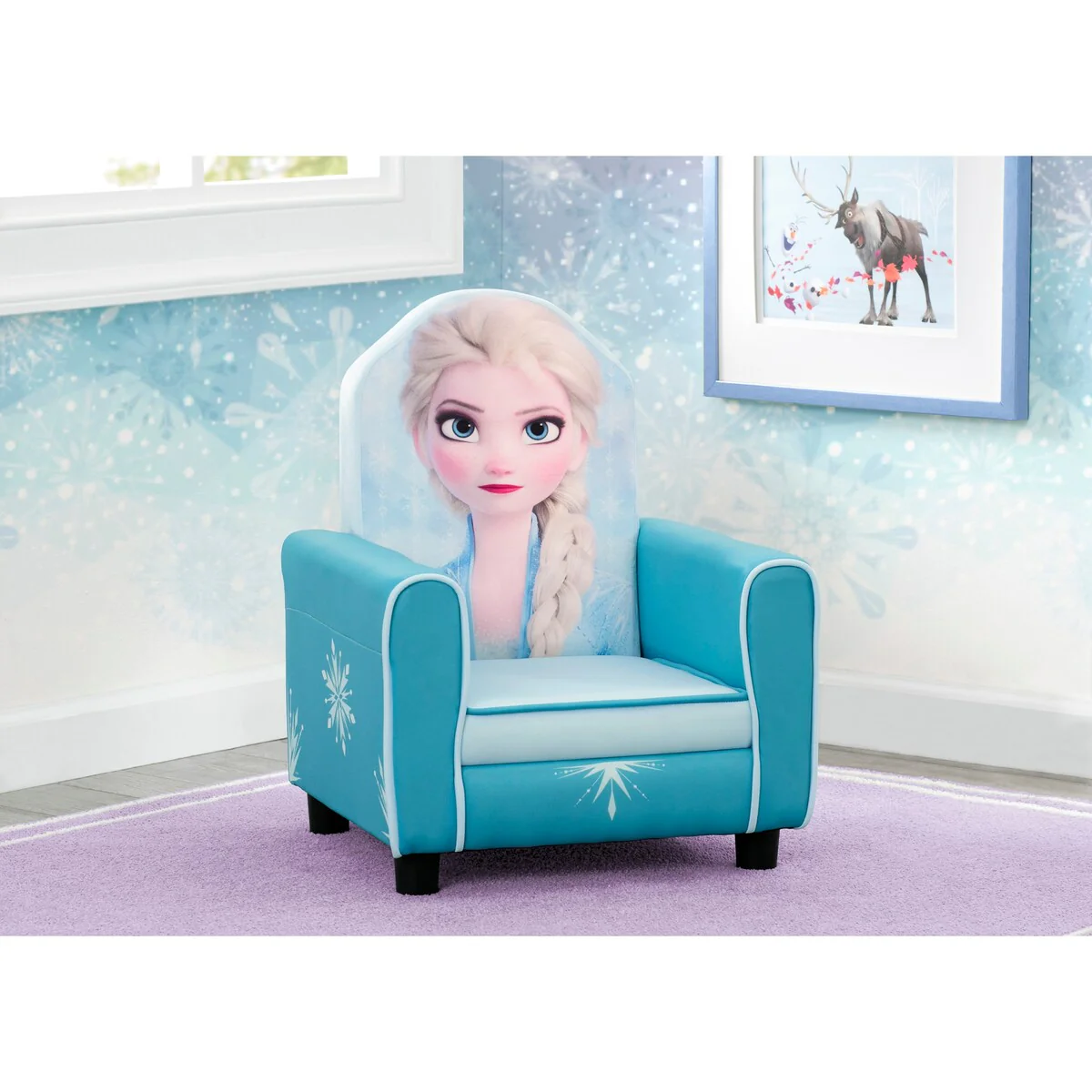 Disney Frozen II Elsa Figural Upholstered Kids Chair by Delta Children