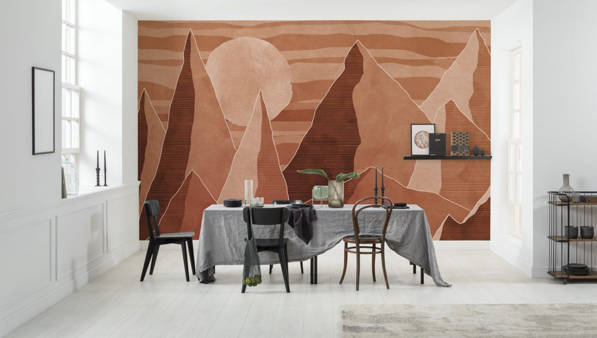 Sanders & Sanders fotobehang woestijn warm oranje - 400 x 280 cm - 612067