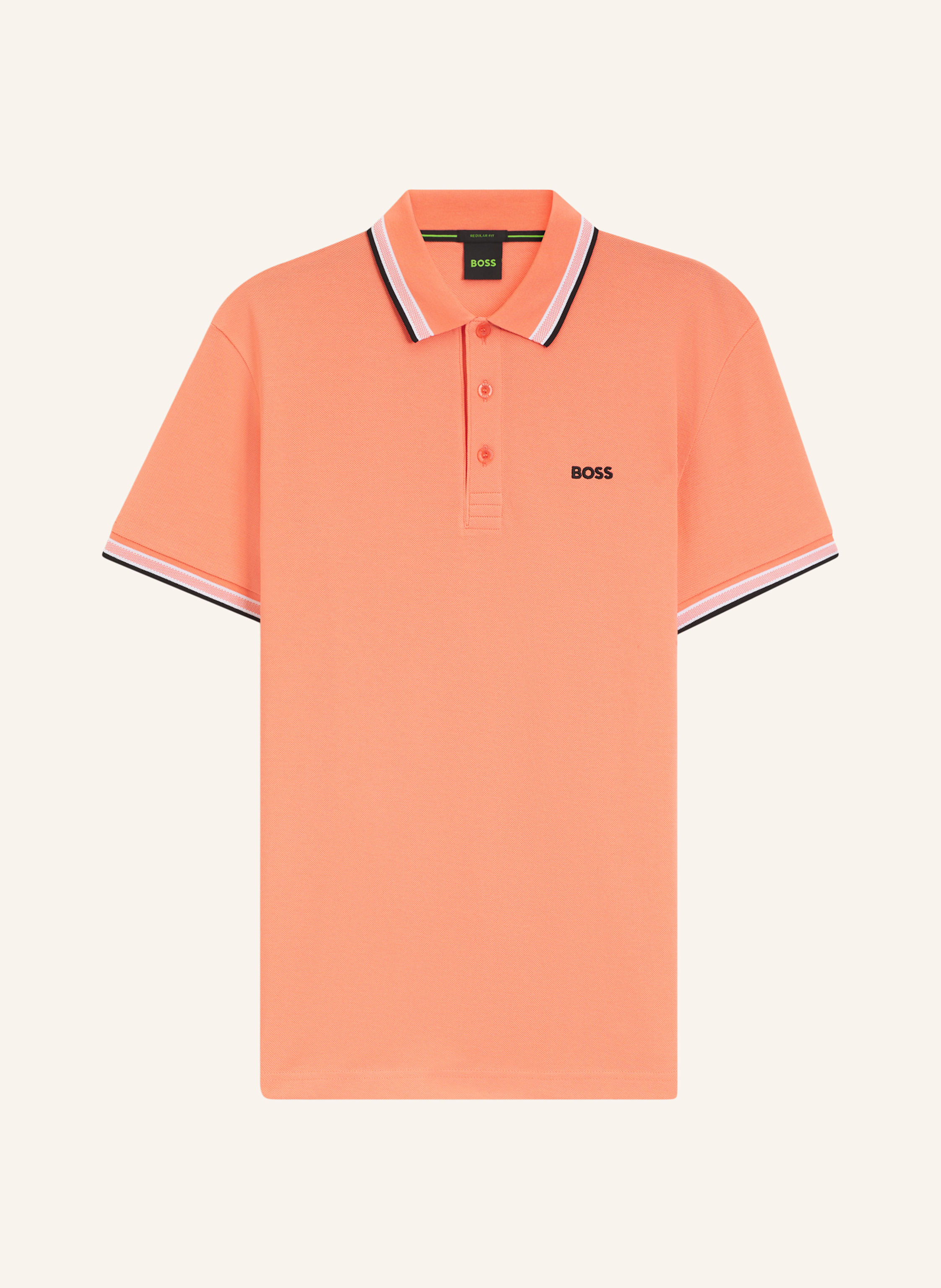 BOSS Piqué-Poloshirt PADDY CURVED Regular Fit