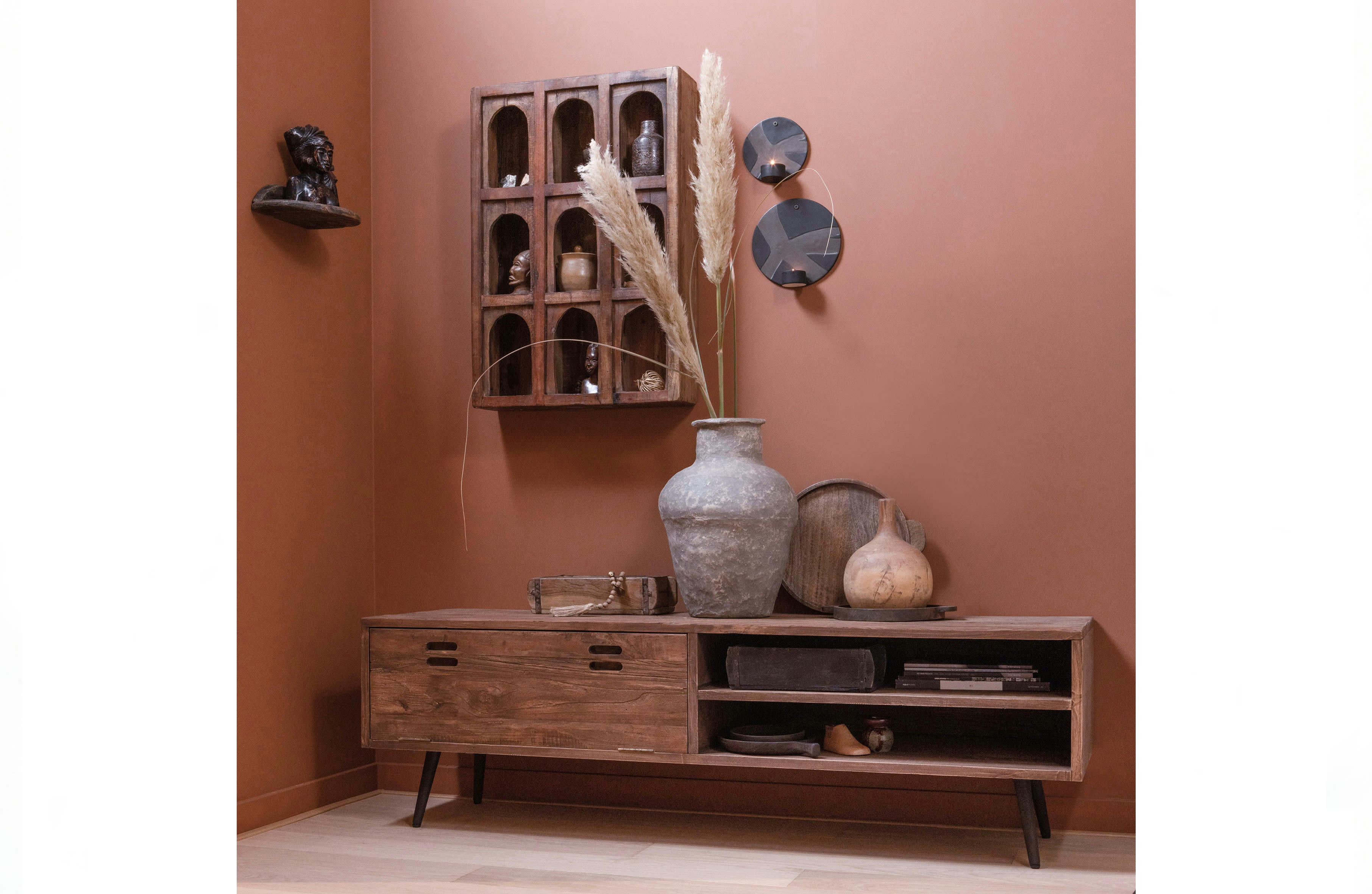 MADDOX - Meuble TV en bois recyclé naturel