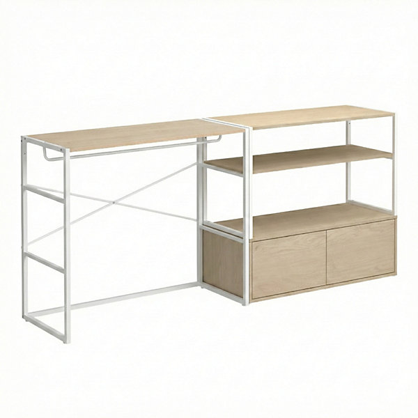 Lot de 2 portants vêtements KADRA sous combles modulables 200x85cm
