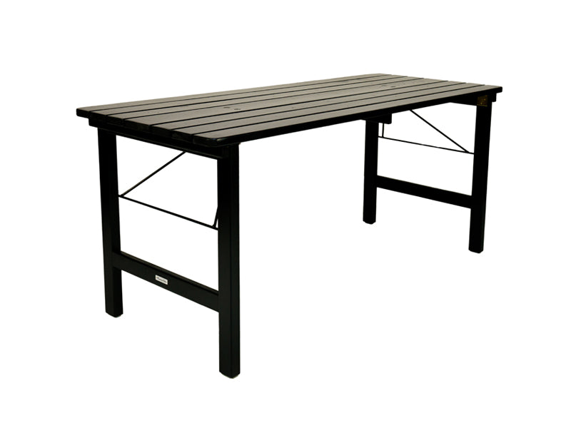 MaximaVida picknicktafel Riga 200 x 70 cm inklapbaar blackwash - FSC vurenhout