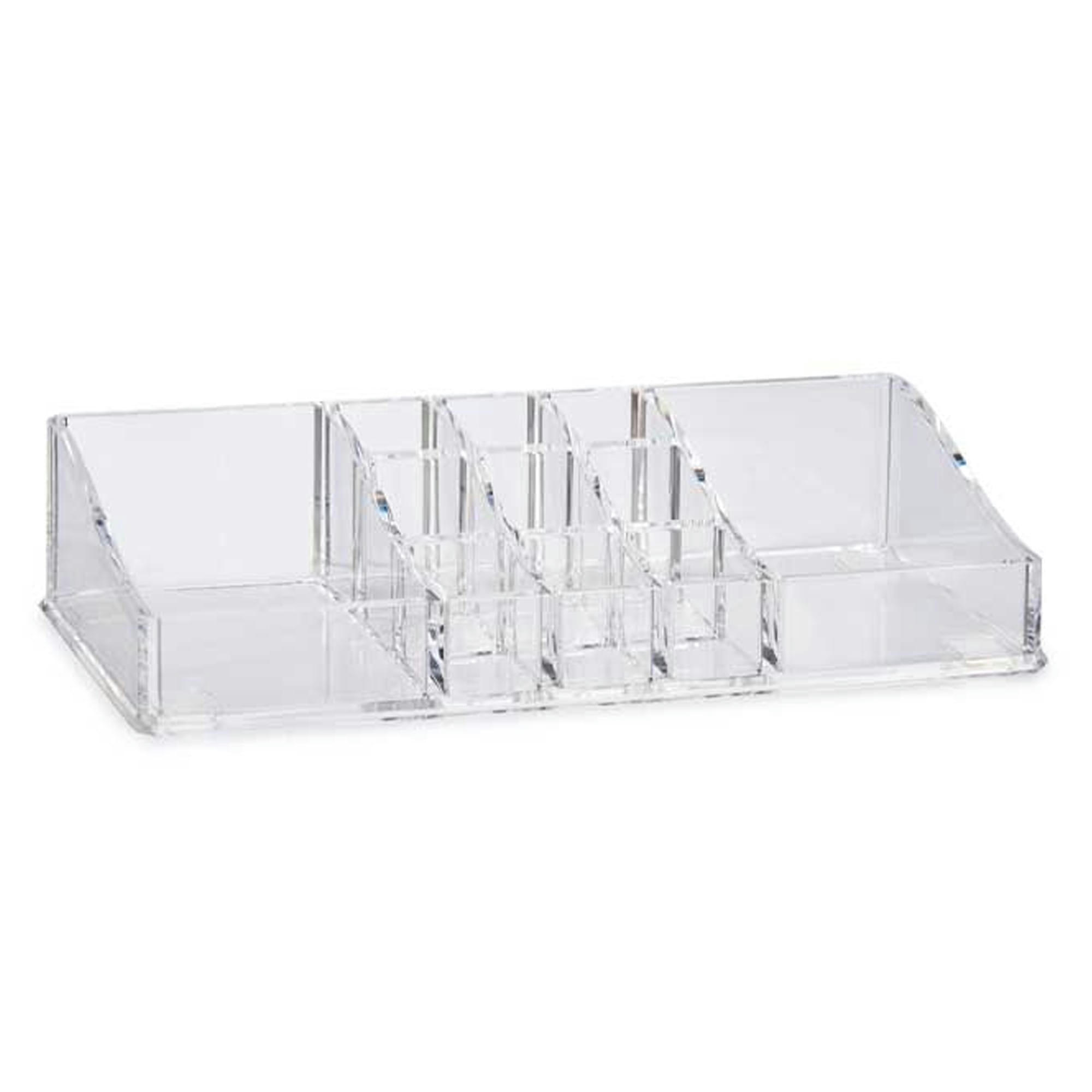 - Rangement maquillage acrylique transparent 11 compartiments