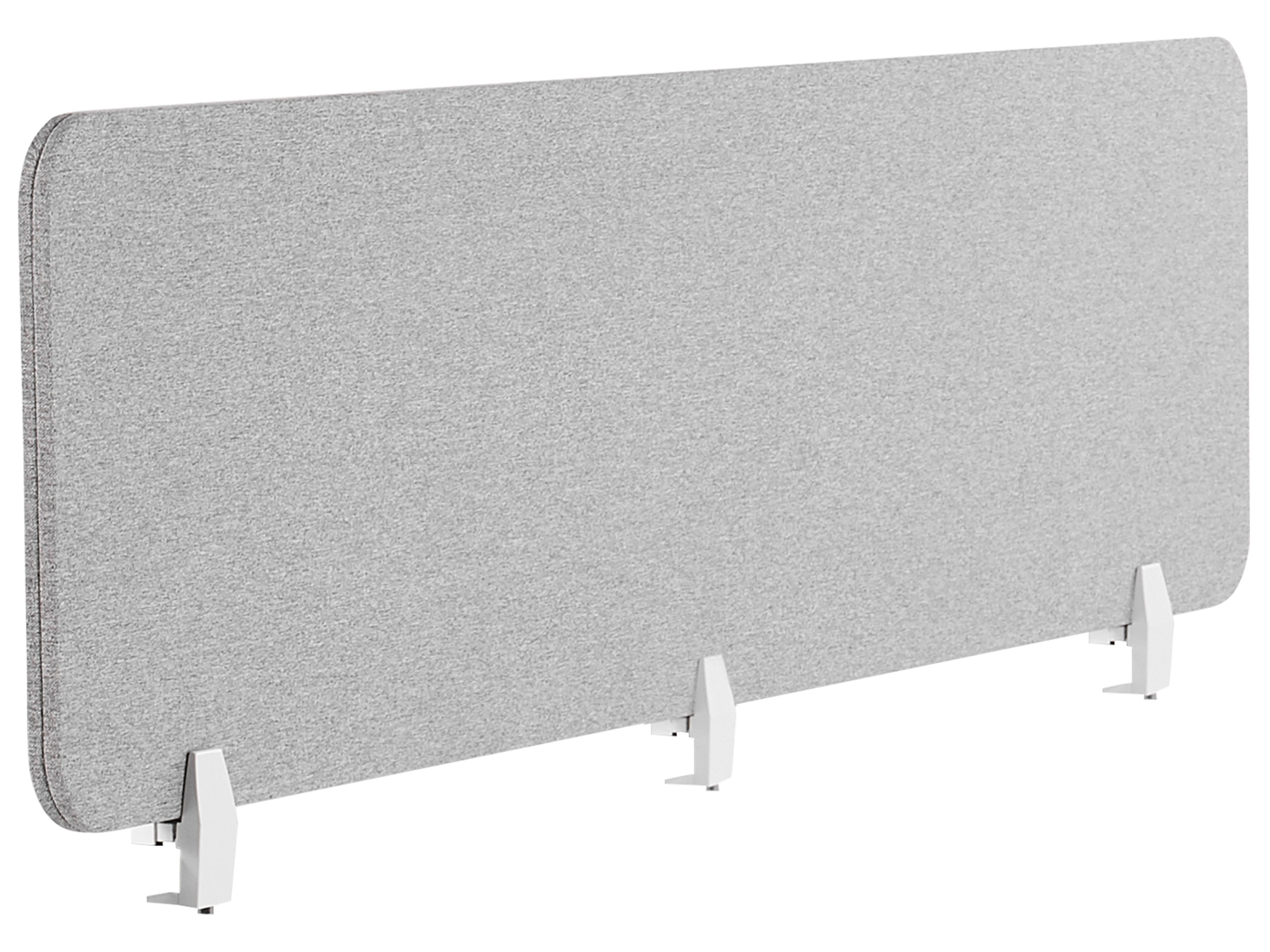 Desk Screen WALLY 160 x 40 cm Light Grey