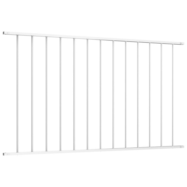 Panel Ogrodzeniowy Ogrodzenie Płot Stal 1,63x1,25 m Biały