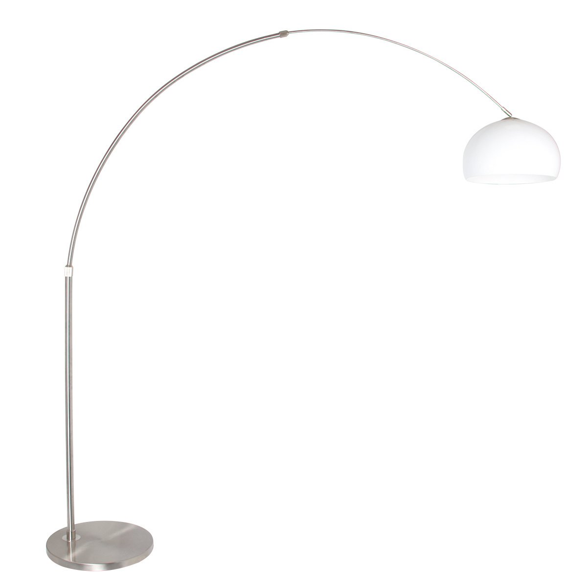 Steinhauer vloerlamp Sparkled - 1 lichts - 190x 230 cm - mat chroom wit