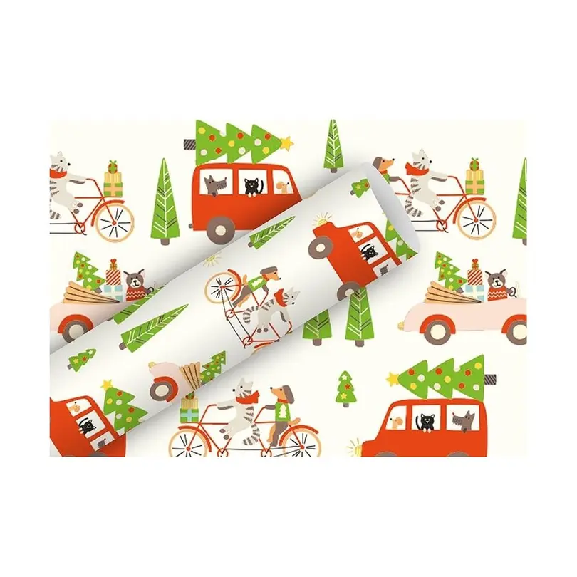 Geschenkpapier Home for Christmas