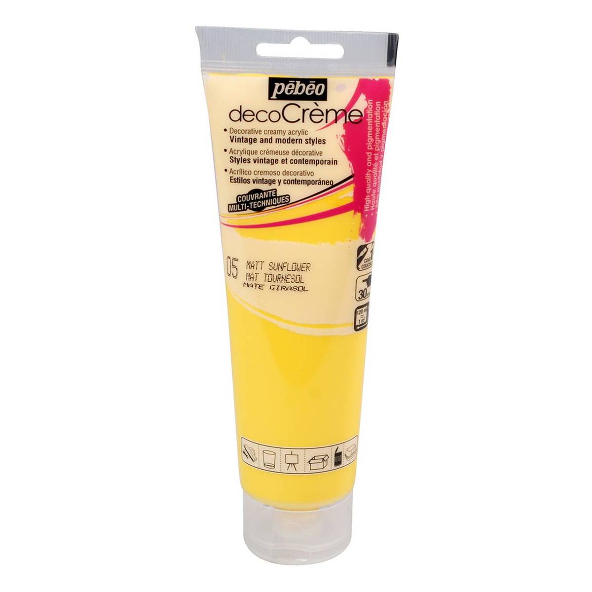 Pebeo Sunflower Deco Creme Paint 120ml