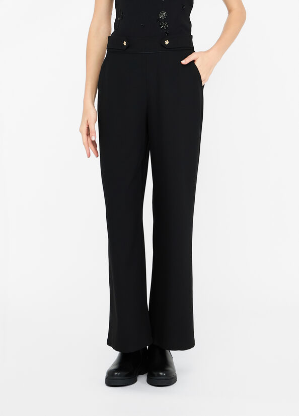 Pantaloni in cady cr&ecirc;pe