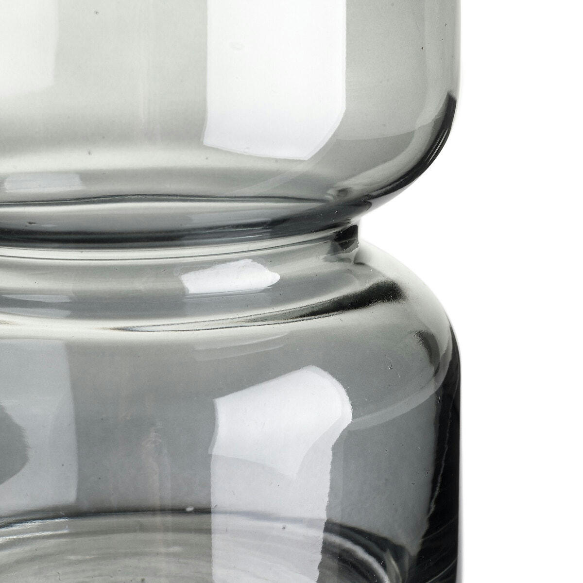 Vase en verre fumé H22cm, Sinao