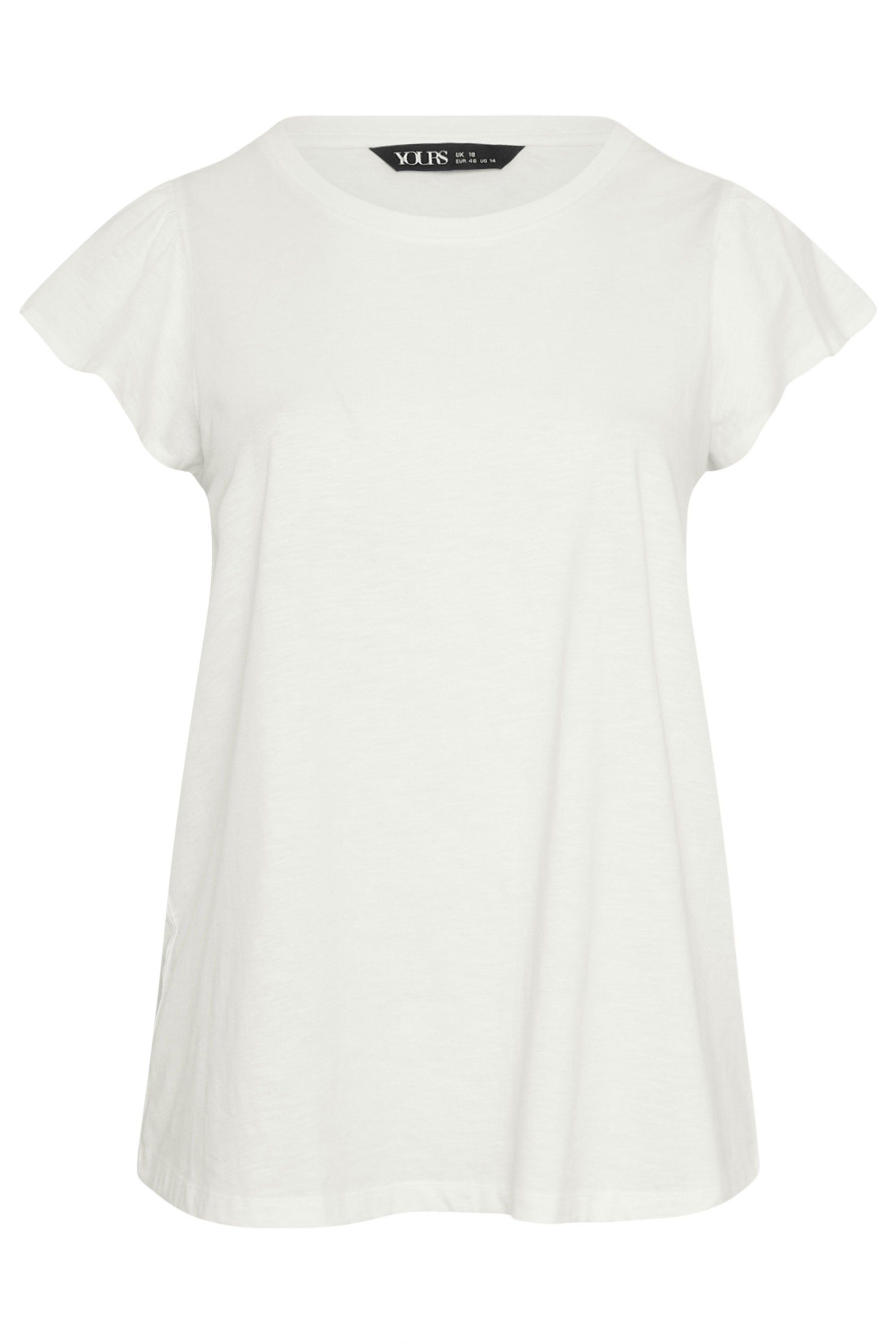 Yours Frill Sleeve T-Shirt