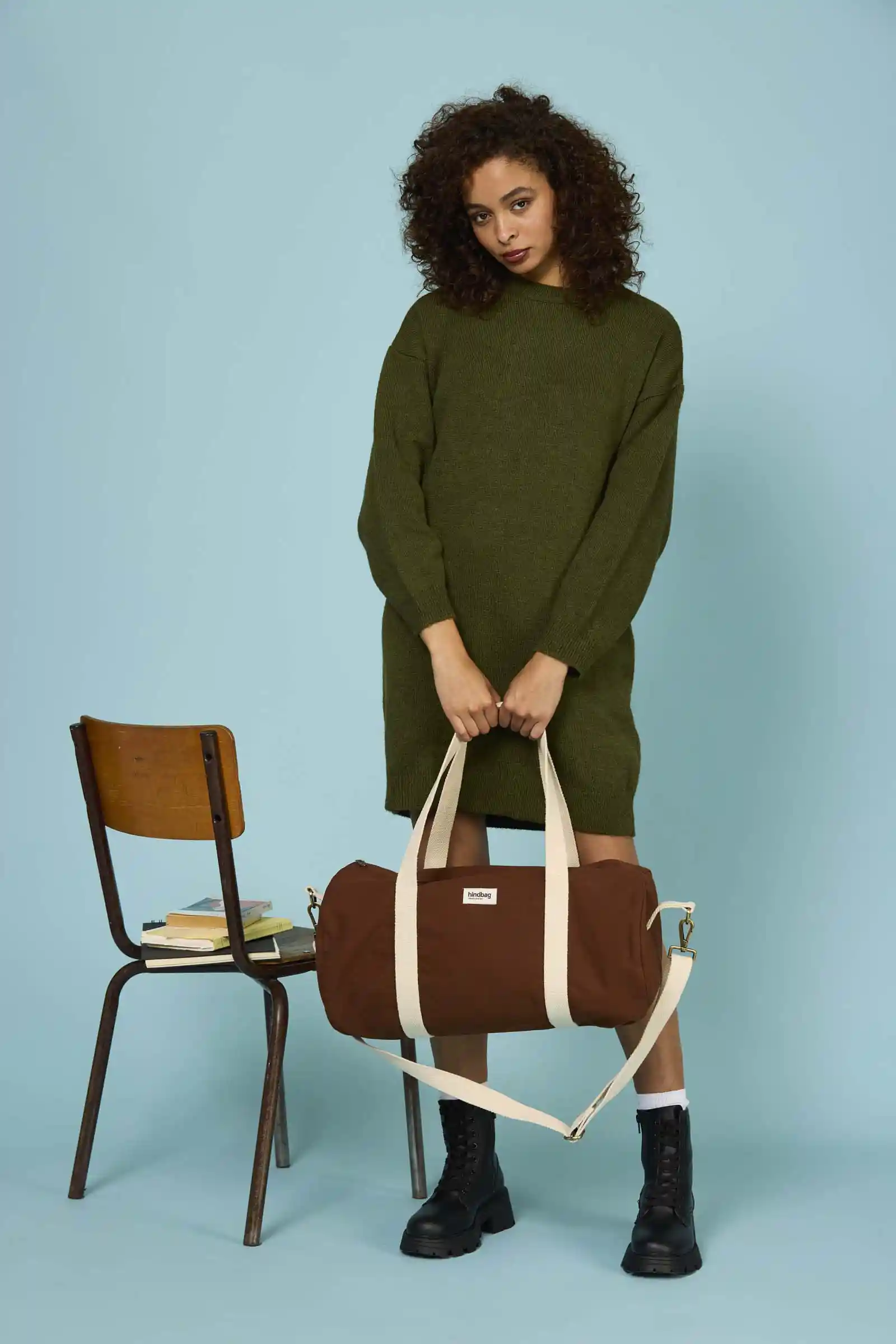 Sac polochon Simon Chocolat