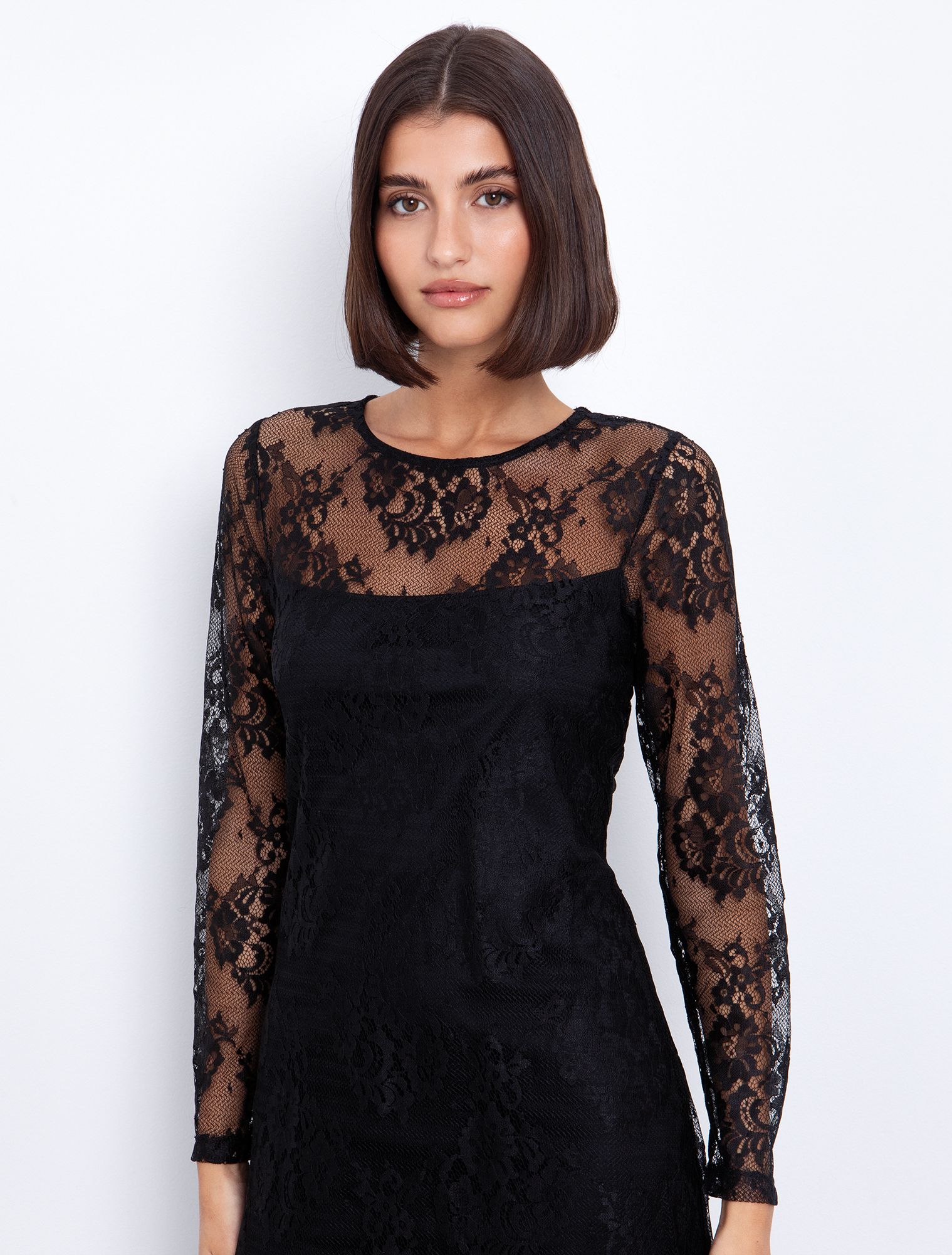 Φόρεμα floral δαντέλα