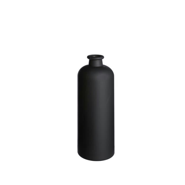 VASE - Jar bouteille noir mat H32