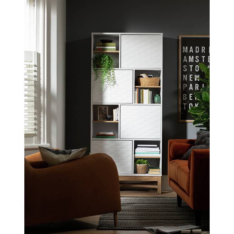 Habitat Zander Tall Shelving Unit - Two Tone