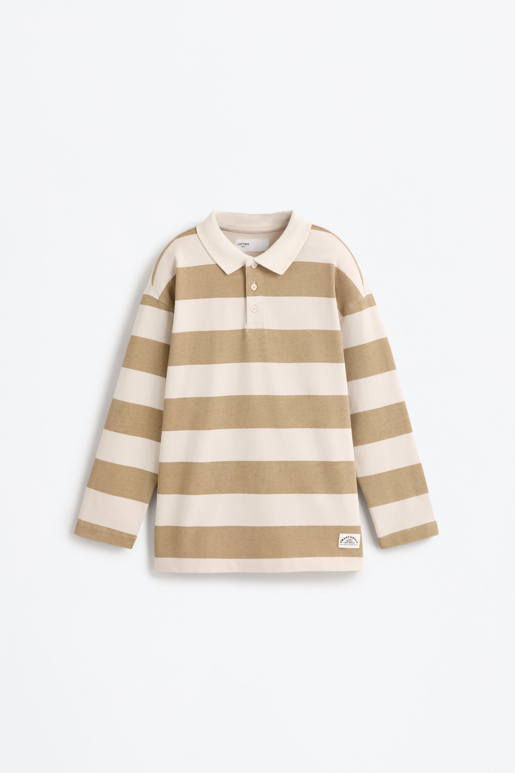 Polo rayas manga larga