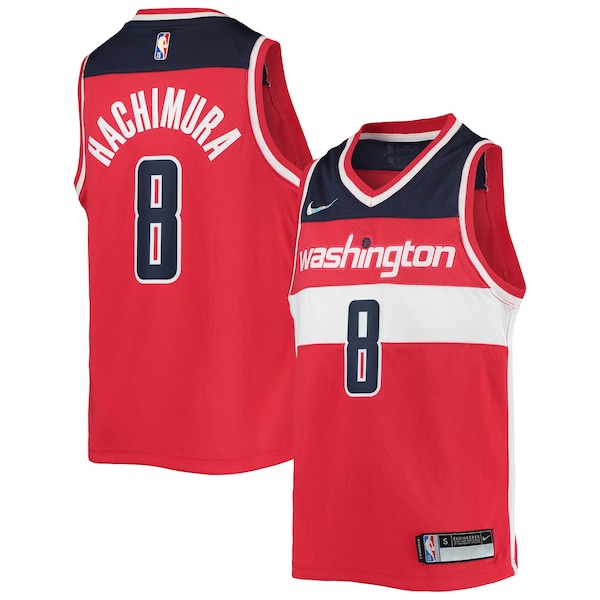 Rui Hachimura Washington Wizards Nike Youth 2021/22 Diamond Swingman Jersey - Icon Edition - Red