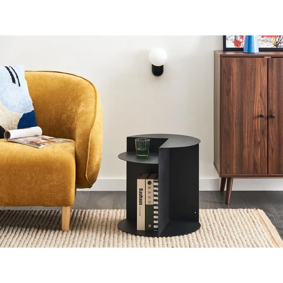 TAGGART - Bijzettafel - Zwart - IJzer