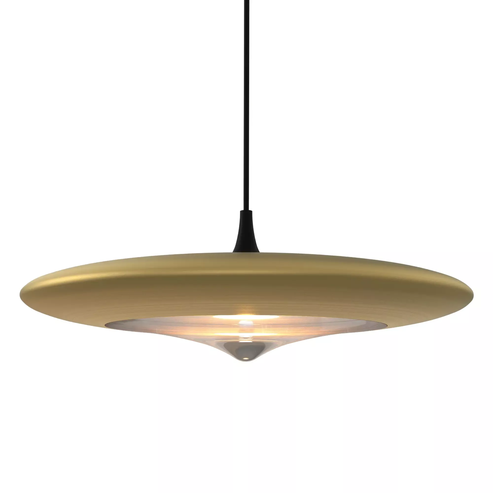 Lampa Wisząca Otos 1xLED Szczotkowane Złoto PL0145